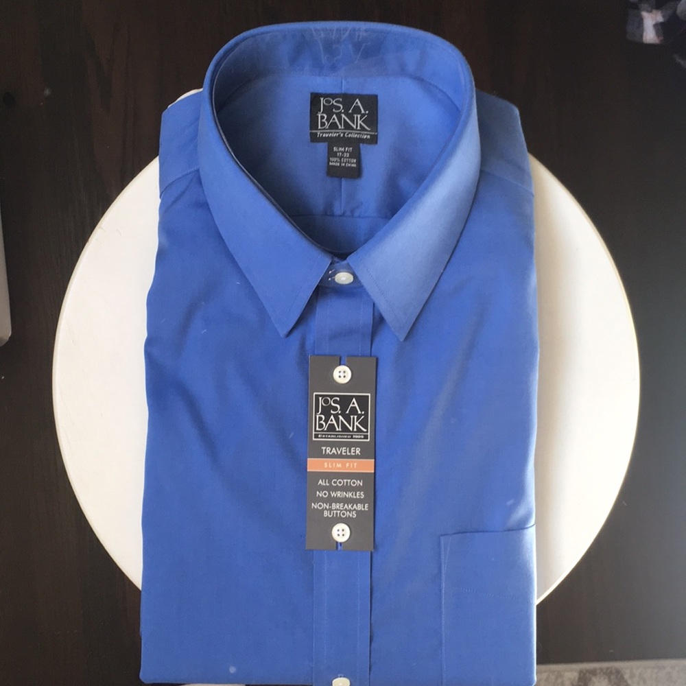 Jos. A. Bank 17x33 slim fit traveler dress shirt